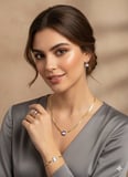 925 Ayar İtalyan Lotus Takım.rose.gold.rodaj