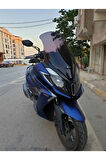 Kymco Downtown 250i Ön cam 2016 2024 Model Yılı 78cm Siyah Renk 4mm Uzun Geniş Cam