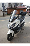 Kymco Xciting 400 İ Ön cam 2015 Model Yılı 72cm Şeffaf Renk 4mm Uzun ve geniş