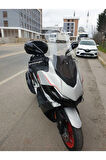 Kymco Xciting VS 400 Ön cam 2023 2024 Model Yılı 66cm Şeffaf Renk 4mm Uzun Geniş Cam