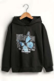 Butterfly Baskılı Sweatshirt