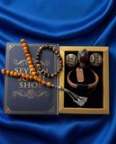 Seyhan Soylu Shop - Luxury Seri Kitap Kutulu Kadın Takı Seti Ve Tesbih Kombin - Kolye Küpe Yüzük Bileklik Ekstra Boncuk Bileklik 6 Parça Hediyelik - Doğum Günü Yıl Dönümü Sevgililer Günü