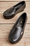 Bambi Siyah  Kadın Loafer Ayakkabi K01797002009