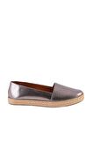 Kurşun Hakiki Deri Kadın Espadril K01802021803