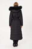 Barbora Günlük Kışlık Tam Boy Şişme Kadın Mont bt180siyah3