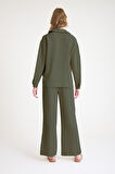 Keten Günlük Haki İkili Takım Alt Üst