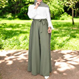 Yazlık Keten Şalvar Pantolon Kemerli