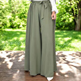 Yazlık Keten Şalvar Pantolon Kemerli