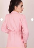 Kadın Pembe Bel Bağlamalı Blazer Ceket
