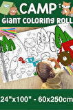 Kamp Dev Boy Boyama Kağıdı - Farm Kids Coloring Roll - Giant Painting Paper Roll for Kids