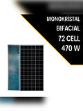 LEXRON 470W BIFACIAL MONOKRİSTAL GÜNEŞ PANELİ 