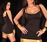 B100986 Seksi Mini Elbise