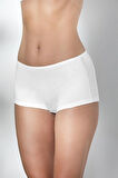 Pamuklu Boxer Külot Beyaz (brf2963)