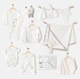 Andywawa Ac25561 Newborn Set Tinny Ships 10'lu Hastane Çıkışı Ekru