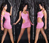 B100987 Fantezi Mini Elbise