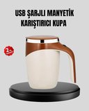 Usb Şarjlı Manyetik Karıştırıcı Kupa Otomatik Karıştırma Paslanmaz Çelik