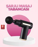 Profesyonel Masaj Tabancası 6 Kademeli Derin Kas Terapisi 4 Başlıklı Şarjlı Sessiz Motor