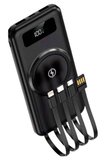 Kablosuz Çoklu Şarj Girişli 10.000 Mah Kablolu Powerbank Taşınabilir