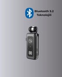 Dijital Ekranlı Ve Hızlı Şarjlı Bluetooth 5.2 Makaralı Kulaklık