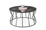Lale Metal Orta Sehpa Yuvarlak 80x43cm