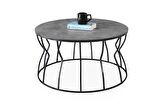 Lale Metal Orta Sehpa Yuvarlak 80x43cm
