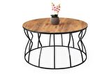 Lale Metal Orta Sehpa Yuvarlak 80x43cm