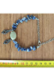 Lapis Lazuli & Aventurin Oval Taşlı El Yapımı Bileklik - 1737