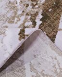 İpek Mekik Halı Lapena Kahve Ekru Modern Desenli Halı