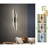 Elektrikle Çalışır, 12 Watt , 3000 Kelvin Gün Işığı Led Aplik, İç Merkan Led Duvar Armatürü -220V