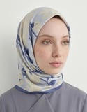 Lavender Twill Eşarp - Çiçek Desenli – Mor