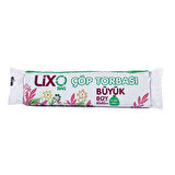 Büyük Boy Çöp Poşeti (65 x 80 cm) 10 Lu Rulo x 1 Paket Çöp Torbası Mavi 50 Litre