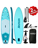  2 Yıl Garantili Hitabay Sup Board 335x84cm Şişme Sörf Tahtası D-ring Kamera Bağlantı Yeri- Full Set