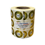 PP Metalize Kalite Kontrol Şartlı Kabul Etiketi 25mm Çap 2500 Adet Yan Yana 3 lü