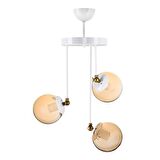 ÜÇLÜ BLANCO MODERN AVİZE BAL GLOP CAMLI