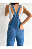 Kadın Denim Bahçıvan Tulum 