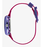 Lee Cooper LC.K.3.738 Çocuk Kol Saati | Peri Kız Temalı, Mor Kasa, Pembe Silikon Kordon