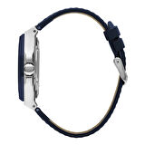 Lee Cooper LC07978.399 Erkek Kol Saati | Otomatik Mekanizma, İskelet Kadran, Lacivert Deri Kordon