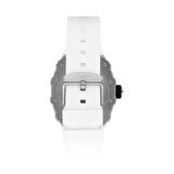 Lee Cooper Otomatik Şeffaf Erkek Kol Saati | 45 mm Özgün Tasarım, Otomatik Mekanizma, Şeffaf Kasa & Beyaz Silikon Kordon