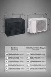 Klima Motoru/Dış Ünite Gizleme/Koruma Kafesi S 9000 BTU - 18000 BTU 98x50x70(H) Açılı Condor