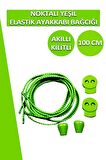 Lucky Akıllı Kilitli Elastik Noktalı Ayakkabı Bağcık 100 CM