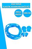 Lucky Akıllı Kilitli Elastik Düz Ayakkabı Bağcık 100 CM