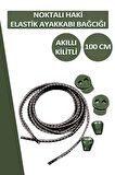 Lucky Akıllı Kilitli Elastik Noktalı Ayakkabı Bağcık 100 CM