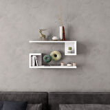 LİFEDECO TV UNITESI DEKORATİF DUVAR RAFI 2 Lİ 60 CM LD-5000-R13