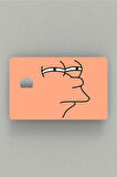 Futurama - Fry - ''hmm'' Çipli Veya Çipsiz Kart, Kredi Kartı, Akbil Kaplama Stickerı