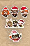 Yılbaşı Harry Potter 5'li Laptop Notebook Tablet Sticker Seti