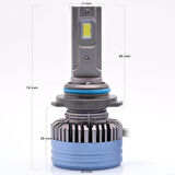 Photon Black Milestone H7 14000 Lümen Katana Edition Led Xenon Far Fanlı 55W 12-24V