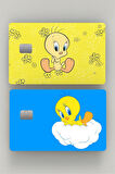 Tweety 2'li Kredi Kartı & Akbil Sticker Kaplama