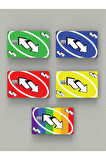 Uno Kart 5'li Çipli Veya Çipsiz Kart, Kredi Kartı, Akbil Kaplama Stickerı