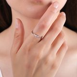 0.10 Karat Tektaş Pırlanta Yüzük, Doğal Pırlanta, Sertifikalı Mücevher, Sarı Altın