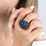 5.20 Karat Pırlanta Safir Yüzük, Doğal Pırlanta, Sertifikalı Mücevher, Beyaz Altın